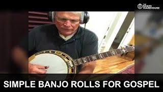 Simple Banjo Rolls for Gospel Backup | Key of G Techniques | Geoff Hohwald
