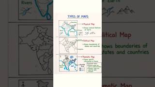 👆(Types of Maps) #geography #map #shorts #viral