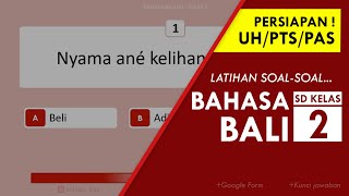 Latihan Soal Bahasa Bali SD Kelas 2 [Guru dan Siswa] screenshot 1