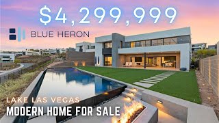 Blue Heron Home with Lake Views for Sale at Caliza in Lake Las Vegas