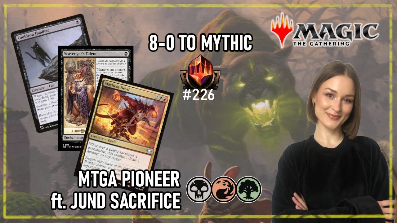 Undefeated and straight to Mythic! MTG PIONEER ft Jund Sacrifice bo3
