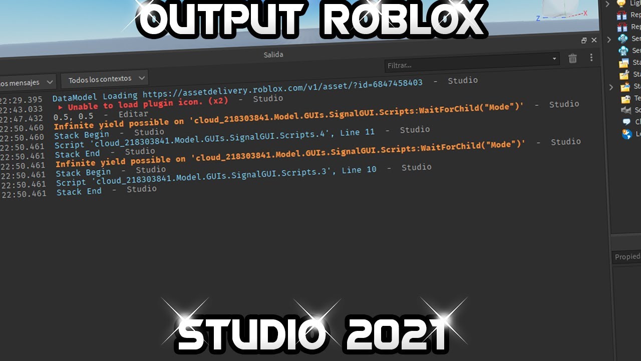 V2) Como abrir propriedades, explorer e output no Roblox Studio 