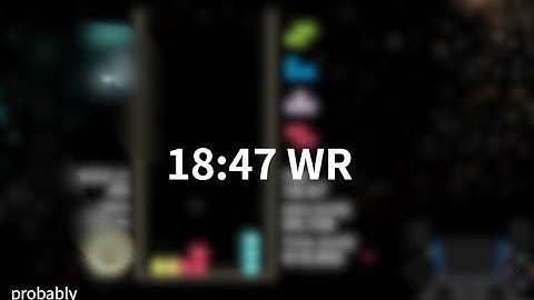 Tetris Effect Journey Mode Expert Speedrun 18:47 (Probably World Record)
