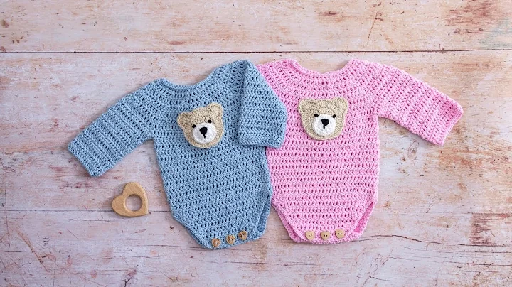 Crochet Baby Onesie Pattern (Part 1 of CUTE & EASY...