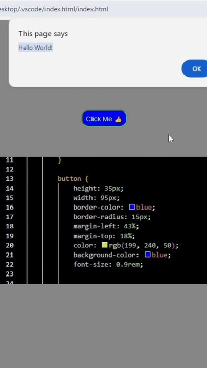 Popup in JavaScript π₯π₯ | #ytshorts #shorts #short #code #cod # ...