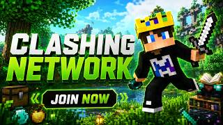 MINECRAFT LIVE 24/7 JAVA+PE PUBLIC SERVER | FIGHTING WITH PLAYERS IN CLASHING NETWORK | #minecraft