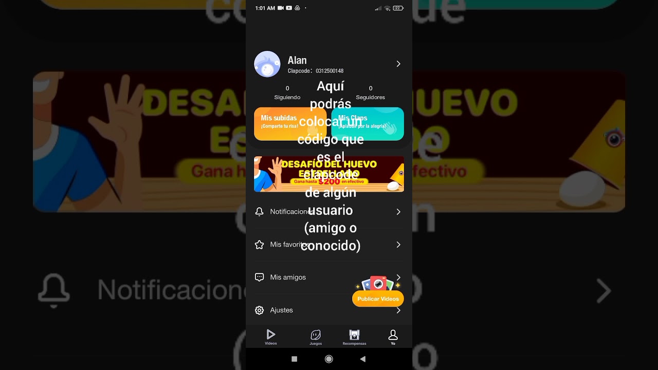 Cómo canjear código clipclaps