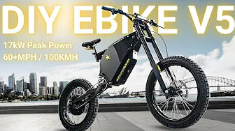 Demo: Powerful 17kW DIY Electric Bike / Fast, Great Range, 2hr Charge @ridevoltic
