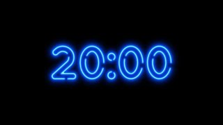 ⏳20 minutes Countdown Timer | Neon Version Wealth