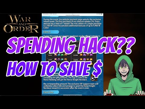 War and Order - The ONLY way you should be spending!!!