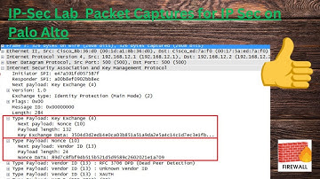 Packet Captures for IP-Sec Packets  Part 2 on Palo Alto