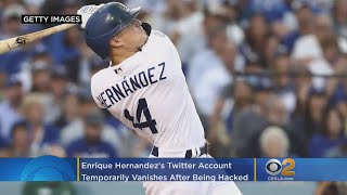 Dodgers' Enrique Hernández's Twitter Temporarily Vanishes After Apparently Being Hacked