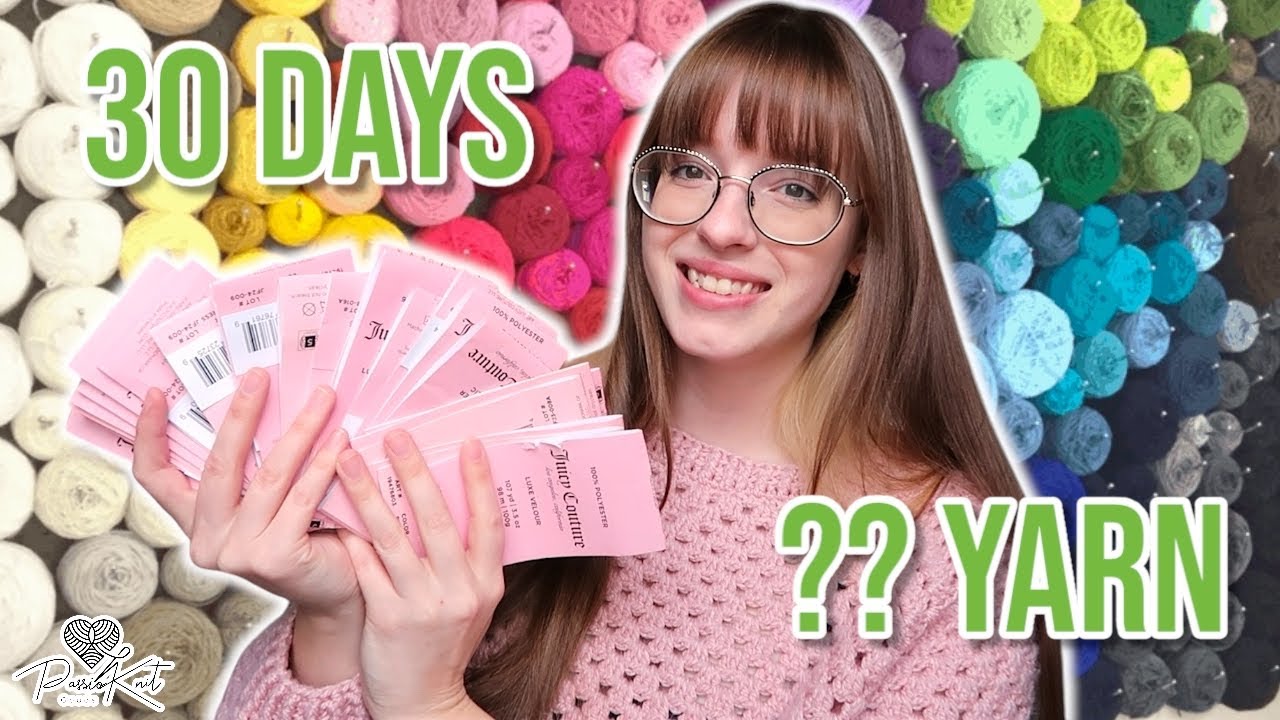 How Much Yarn Did I Use in April?! | PassioKnit Vlog