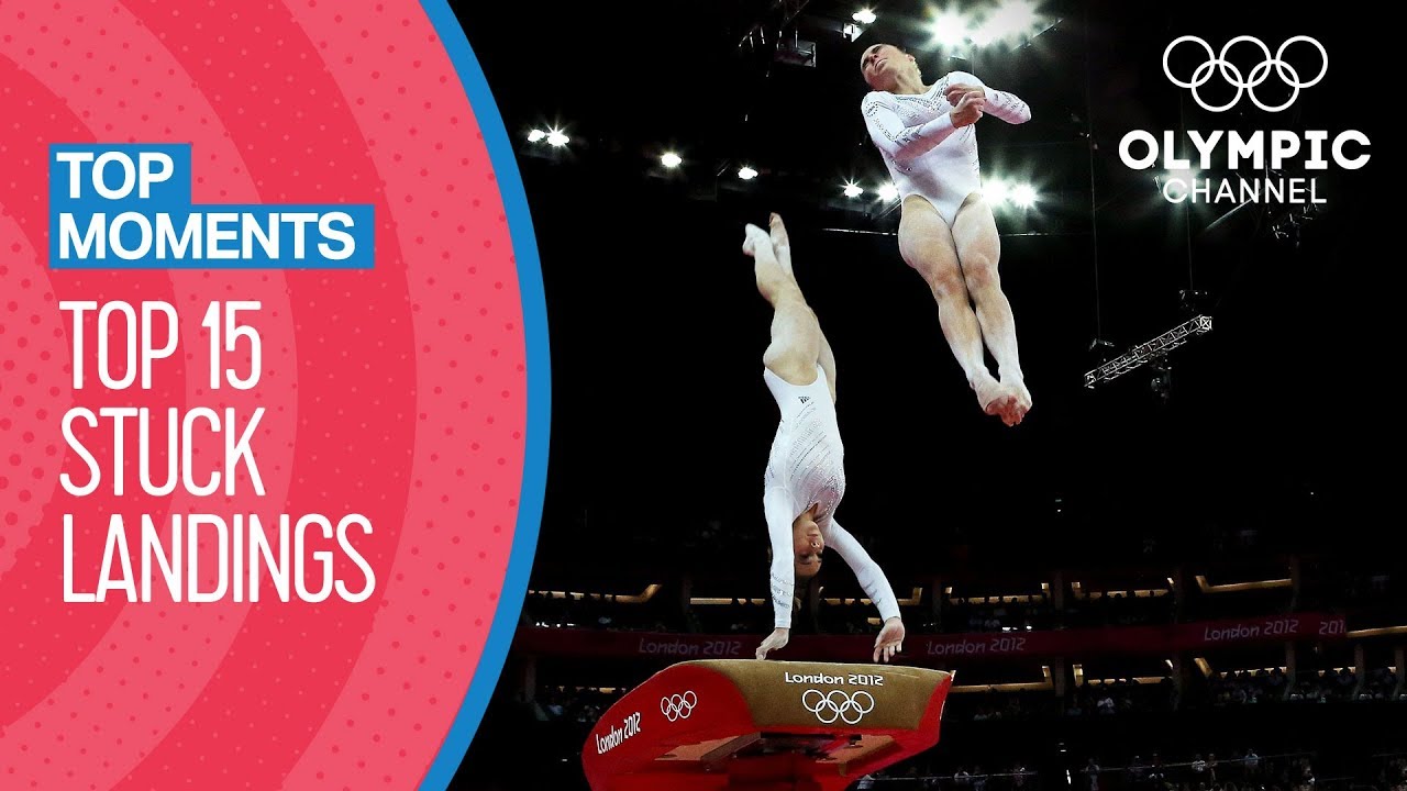 Best Stuck Landings in Women's Artistic Gymnastics at the Olympics | Top Moments