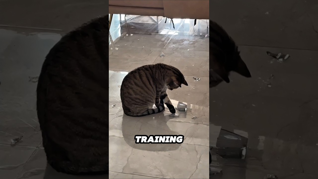 Why do cats like to drop things?😱🐱