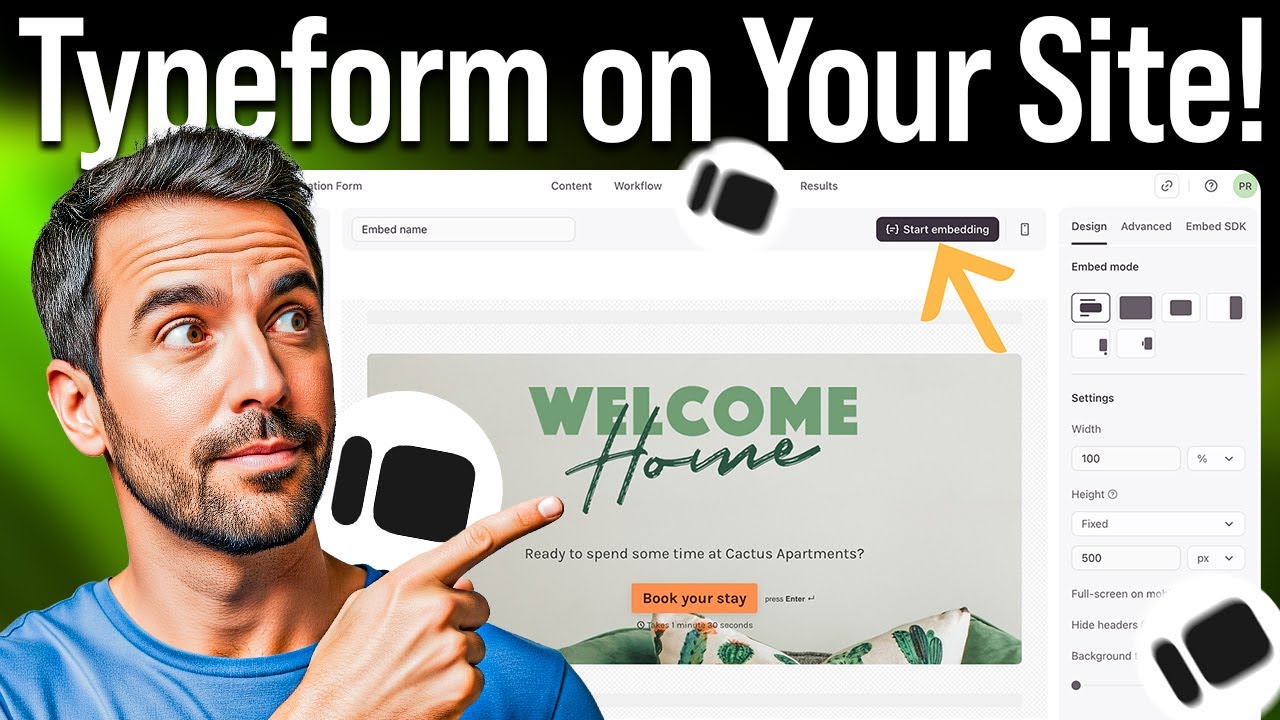 How to Embed a Form Into Your Website using Typeform (Step-by-Step ...