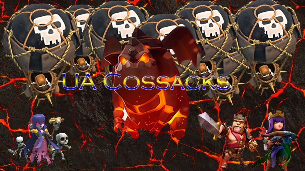 TH9 Lava Hound Balloons attack