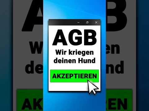 WENN MAN DIE AGB EINFACH AKZEPTIERT OHNE ZU LESEN