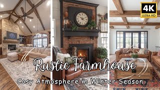 Stunning Rustic Farmhouse Winter Decorating Ideas Make Cosy Atmosphere in Winter Season