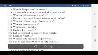 C# Interview Questions & Answers | Questions - 8