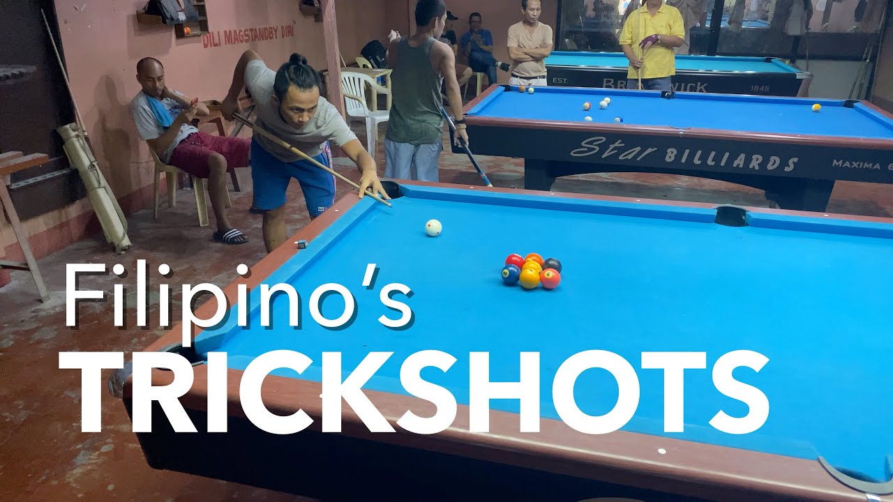 Aprendiendo pool trickshots con filipinos The Billartist Asian Tour