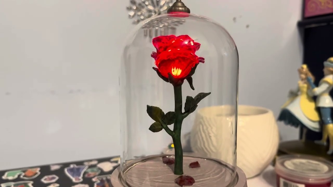 Disney’s Beauty and the Beast: The Enchanted Rose light up figure