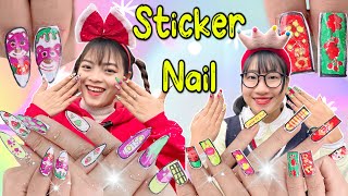 Thử Thách 24H Làm Sticker Nail | Hằng Nheo Official