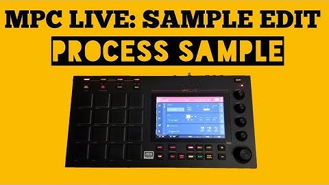 AKAI MPC LIVE Overview - Process Samples - Lifted Noise