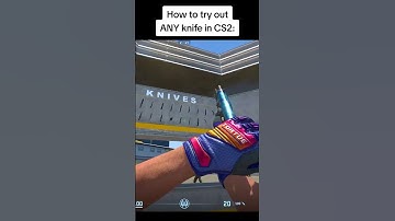 how to try ANY knife you want in cs2 map "aim Botz" #cs2 #cs2knives #clashgg #cs2moments #cs2skins