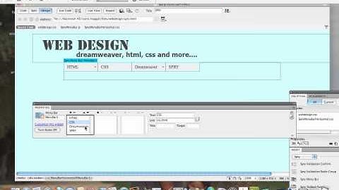 Creating a SPRY Menu Bar in Dreamweaver CS5