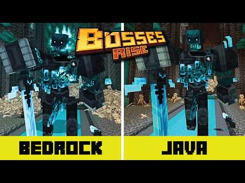 Bosses Rise Mod Java vs Bedrock - Short Comparison | Minecraft Mod Comparison