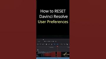 How to RESET Davinci Resolve #shorts