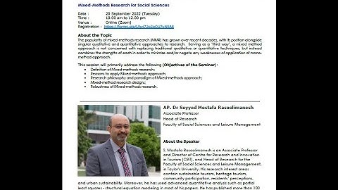 Mixed Methods Research - Purpose, Design, and Robustness