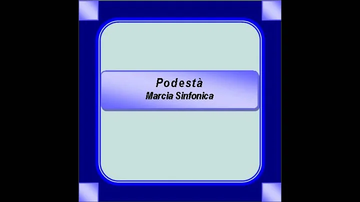 "Podest"- Marcia Sinfonica - G. Bonanno