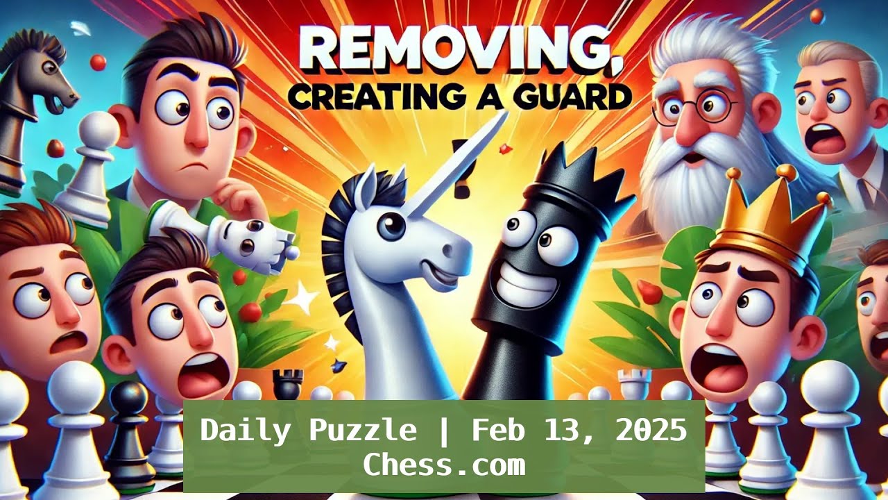 A Hilarious Chess.com Puzzle Solution! | Removing, Creating a Guard
