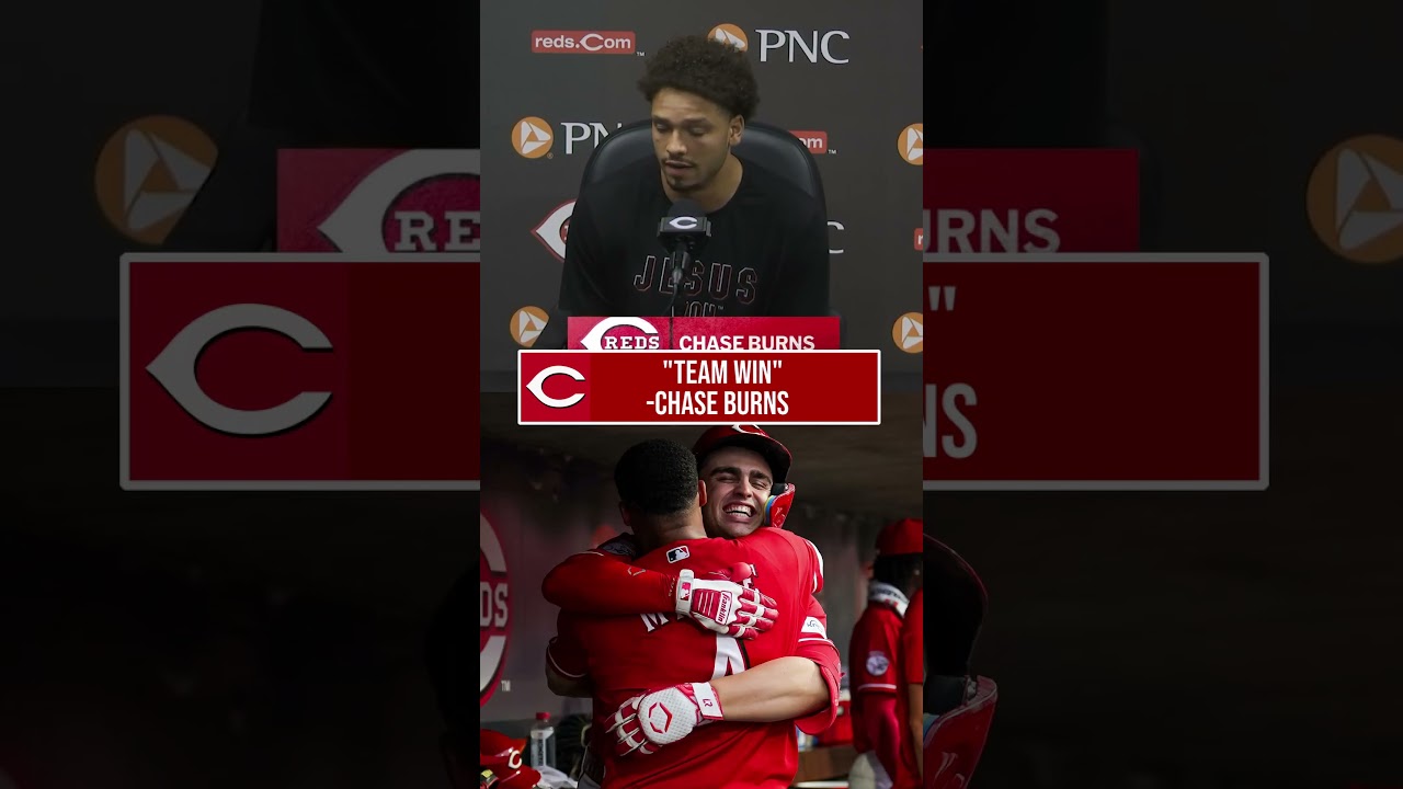 "That's a team win" - Chase Burns #Reds