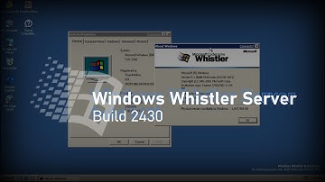 Windows Whistler Server Build 2430