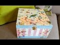 الديكوباج على الخشب بستخدام المناديل  decoupage wood