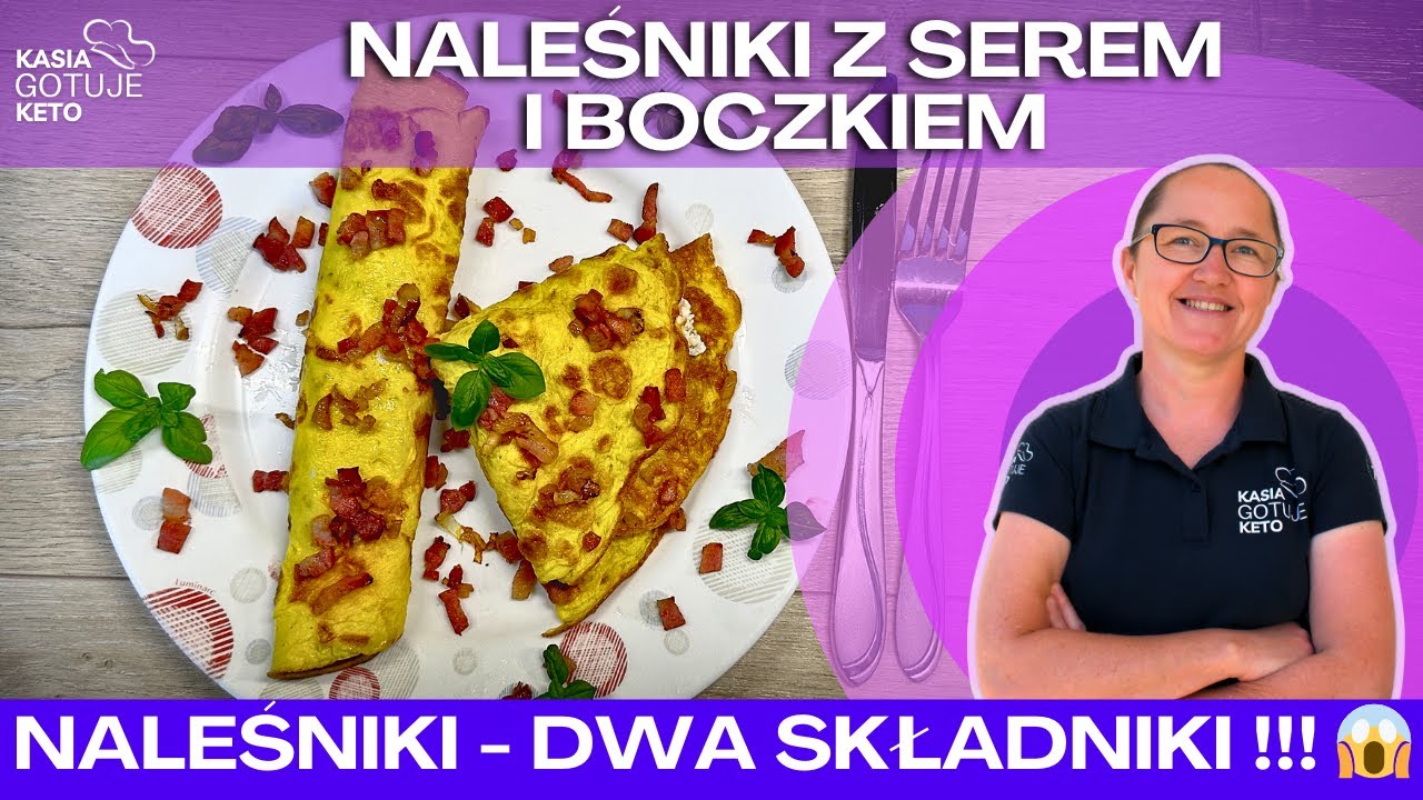 Kasia Gotuje Keto - Naleśniki z serem i boczkiem