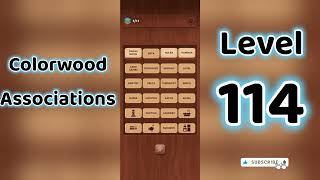 Colorwood Associations Level 114 Answers 🧩✨ | Go Answer