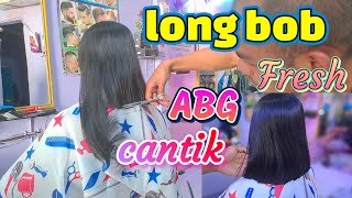 tutorial hair cut long bob semi flat screenshot 3