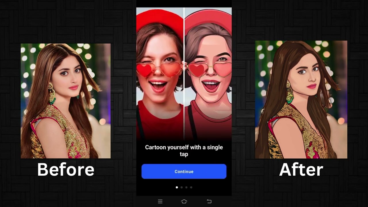 Create Victor Art Image Just One Click  Cartoon Photo Editing in mobile ToonApp