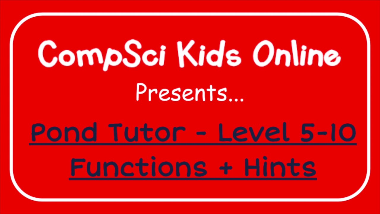 Blockly Games Pond Level 510 Functions + Hints YouTube