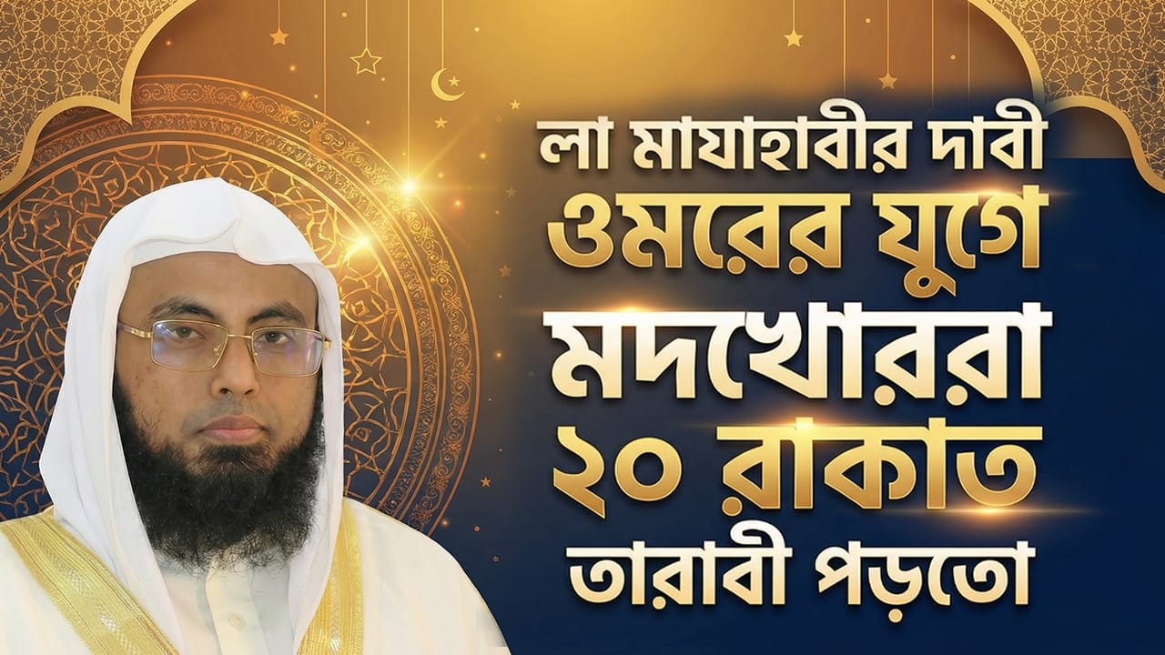 লা মাযাহাবীর দাবী ওমরের যুগে মদখোররা ২০ রাকাত তারাবী পড়তো