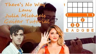 Lauv ft. Julia Michaels - There's No Way - Easy Guitar Tutorial Lesson Chords - How To Play - Cover