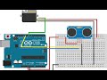 Servo motor control using ultrasonic sensor and Arduino Uno. (an example of mini robot arm).