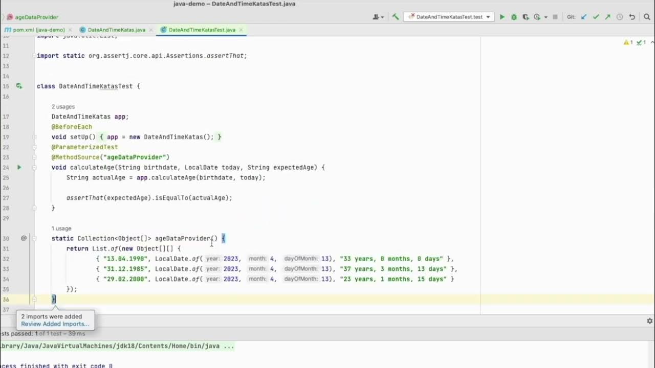 Java hands on age calculation using localdate class youtube
