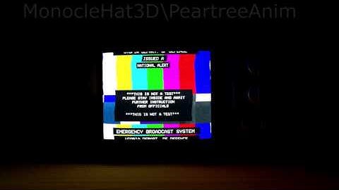 [Blender] Animated texture test "EBS TV"