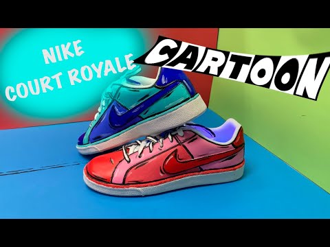 nike court royale custom