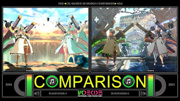 Cell-Shaded 3D Models Comparison of Guilty Gear Strive (Old vs New) Side by Side Comparison VCDECIDE